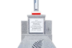 Pomnik upamietniajacy ,pojedynczy granitowy, sfinansowany ze srodkow IPN, Kozy woj.slaskie