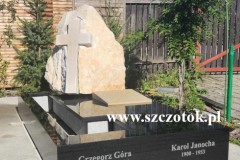 343-Pomnik-pojedynczy-z-czarnego-granitu-oraz-skalka-z-piaskowca-katowice
