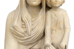 171 Rzezba pelnoplastyczna Madonny z dzieciatkiem z piaskowca Szczytna, rzeźbiarz Janusz Moroń, Niemcy
